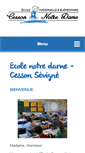 Mobile Screenshot of ecole-cesson-notre-dame.org